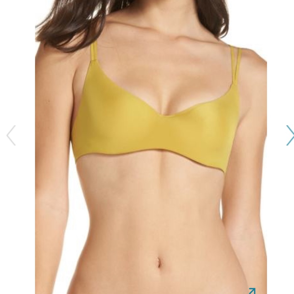 NWT free people underwire zoey bra yellow 34DD